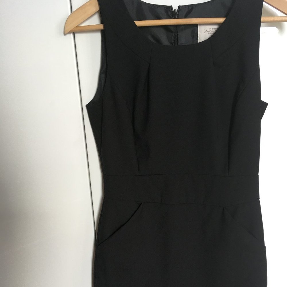 Black Wool Sheath Dress